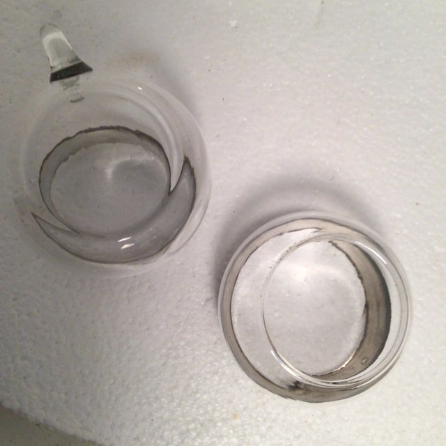 Metal Mid-Century Dorothy Thorpe Bud Vase, Nut Bowl, Cream and Sugar Bowls - Set of 4 For Sale - Image 7 of 13