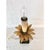 Mid 20th Century Vintage Hollywood Regency Dice and Gilt Metal Palm Tree Candlestick Table Lamp For Sale - Image 5 of 9