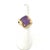 1990s 1990s Bold Retro Amethyst Cocktail Ring in 14k Yellow Gold, Size 6 For Sale - Image 5 of 5