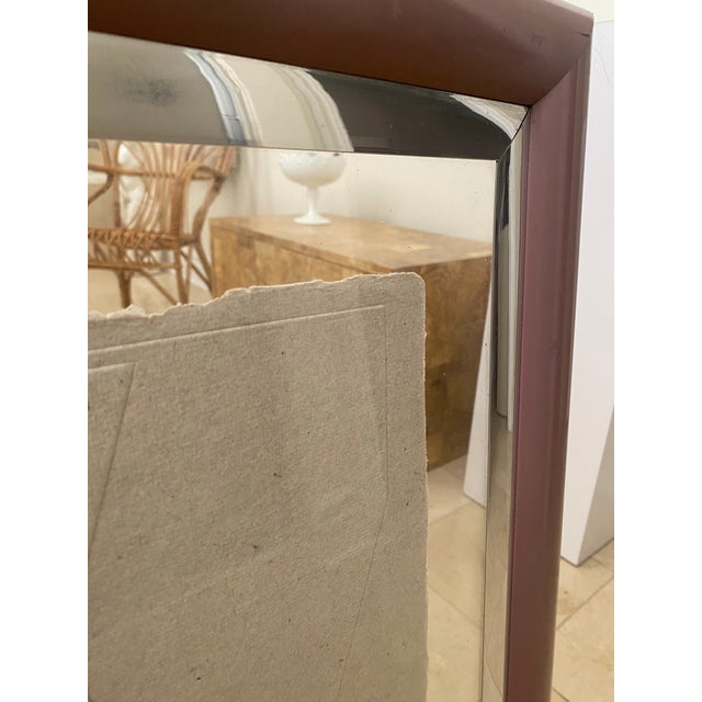 1980s 1980s Mixed Media Paper Wall Art With Floating Acrylic Matting, Signed, Framed For Sale - Image 5 of 11