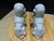 Hollywood Regency Vintage German Porcelain Spaghetti Poodle Figurines With Floral Baskets - A Pair For Sale - Image 3 of 6