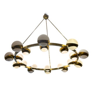 Nest Lamp with 20-Light Ring from Stilnovo, 1970s For Sale