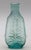 Circa 1840-60 American aquamarine glass cologne bottle. Dark aquamarine; column & plume pattern. Open pontil, blown into a...