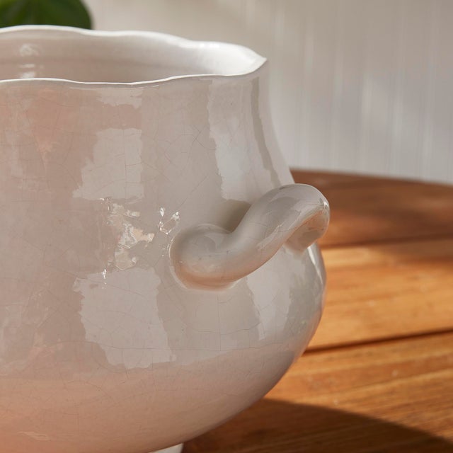 Ceramic Wellon Footed Cachepot Large For Sale - Image 7 of 7