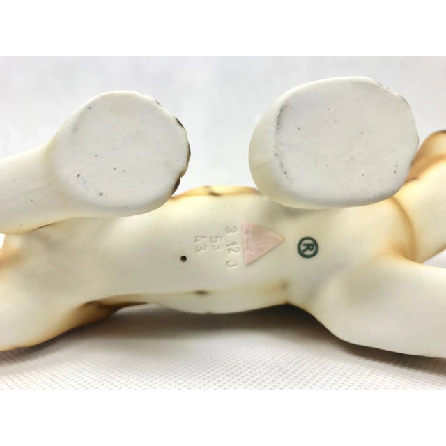 Pottery Tiger Figurine by Royal Dux Bohemia, 1960s For Sale - Image 9 of 10