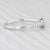 New 0.72ctw Blue Zircon Diamond Ring 14k White Gold Size 6.25 Oval Engagement For Sale - Image 4 of 8