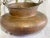 Hand Crafted Antique Copper Cauldron: Hand Hammered Firewood Bucket Green Patina Worn For Sale - Image 4 of 10