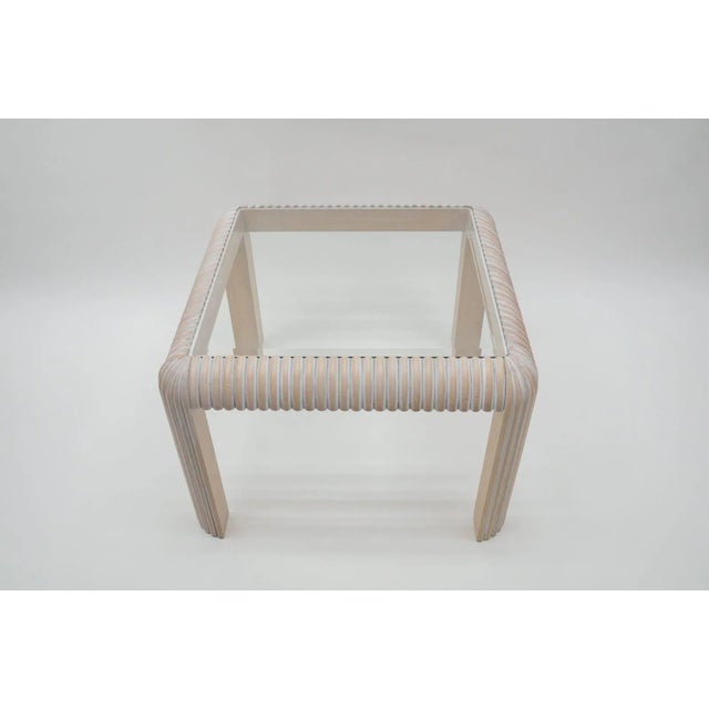 Ridged Coffee Table, Italy, 1970s For Sale - Image 9 of 9