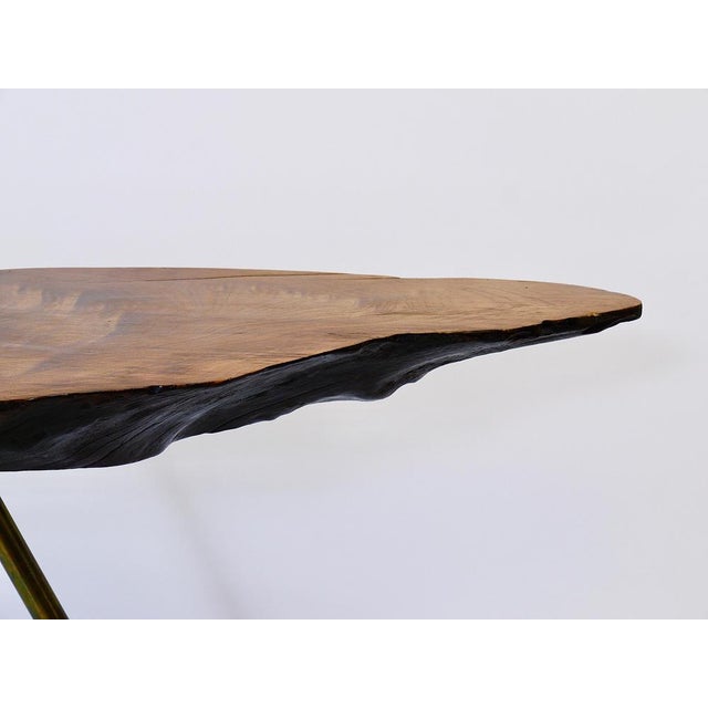 Large Mid-Century Walnut Tree Trunk Coffee Table attributed to Carl Auböck, 1950s For Sale - Image 18 of 18
