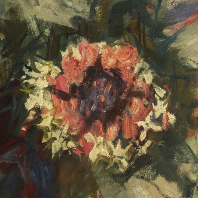 Italian Artist, Portrait of a Lady, 20th Century, Mixed Media For Sale - Image 12 of 14