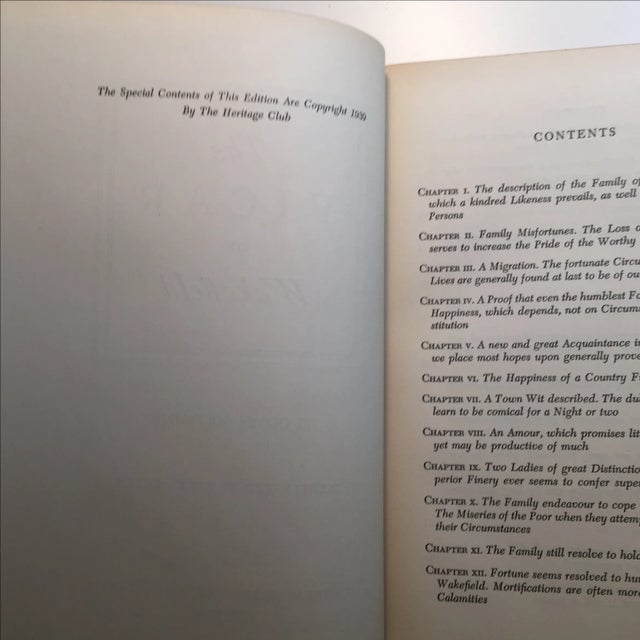 1939 Edition of 'The Vicar of Wakefield' by Oliver Goldsmith For Sale In New York - Image 6 of 11