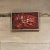 Modern Abstract Oil Painting, Fire Red, Signed, 1966, 19x13 in Mid-Century For Sale - Image 10 of 15
