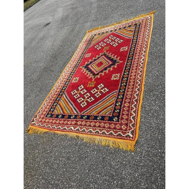 Mid-Century Modern Vintage Berber Rug, 1970s For Sale - Image 3 of 13
