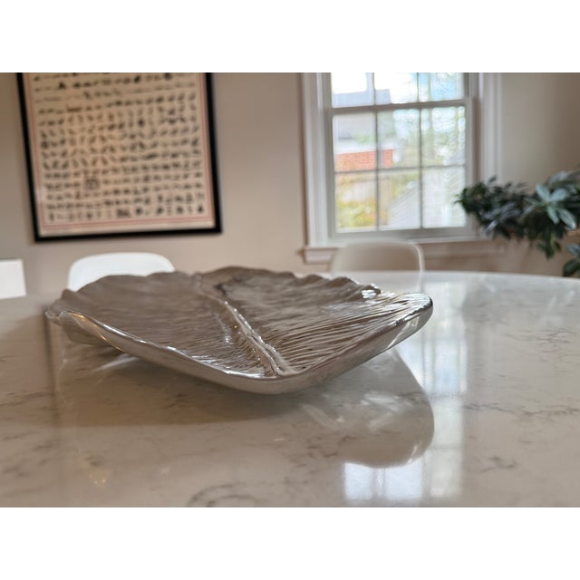 2020s Beatriz Ball "Garden" Banana Leaf Extra Extra Large Platter (39") For Sale - Image 10 of 10