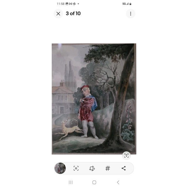 This is one of seven in a series of watercolor paintings titled “The Seven Ages of Men” that were adapted to Shakespeare’s...