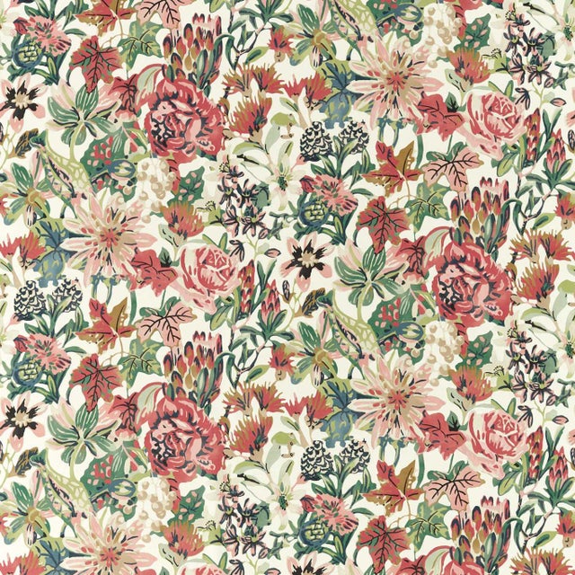 Harlequin Perennials Fabric in Grounded/Positano/Succulent For Sale