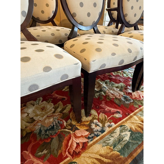 Wood Barbara Barry for Baker Furniture Dining Room Chairs, Set of Eight For Sale - Image 7 of 14