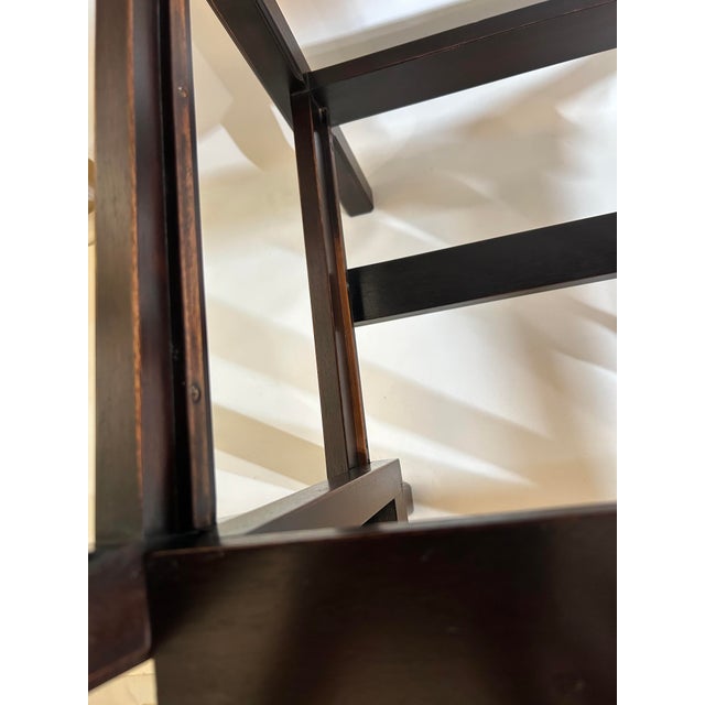 Chippendale Table, features pull-out library steps. Unmarked. Maker: Rose Tarlow. Origin: USA. Material: Solid Walnut....