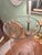 Glass Vintage Blenko Cw10 Williamsburg Reproduction Hand Blown 18” Glass Hurricane For Sale - Image 7 of 9
