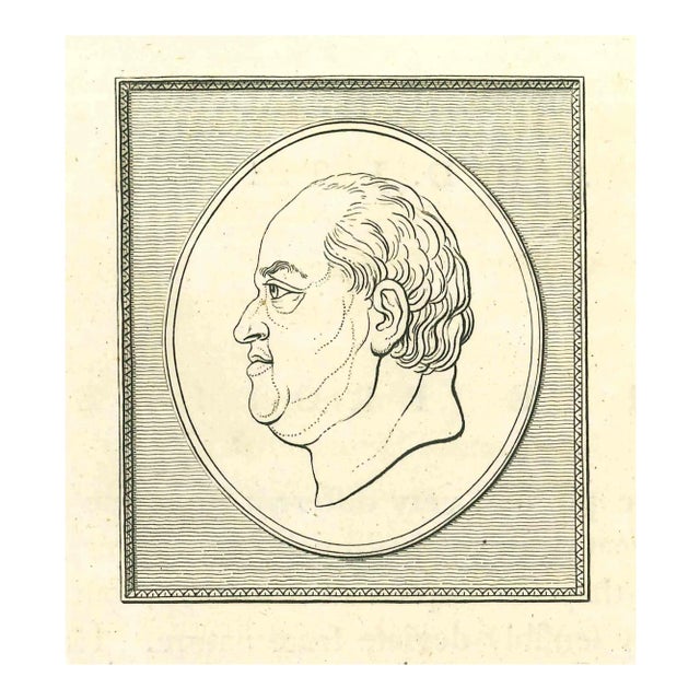 Thomas Holloway, Portrait of a Man, Etching, 1810 For Sale