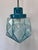 French Pendant Lamp in Geometric Blue Glass, 1950s For Sale - Image 12 of 14