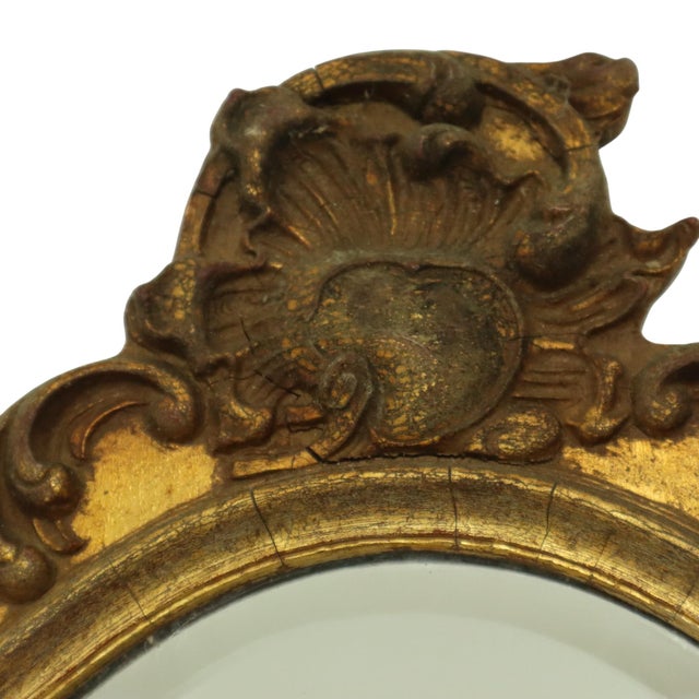Mid-Century Gold Leaf Mirror from Deknudt, 1950s For Sale - Image 16 of 17