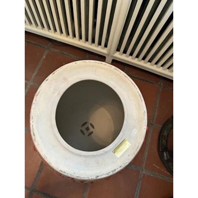 1950s Mid Century Chinese Hand Painted Porcelain Garden Stool For Sale - Image 11 of 12