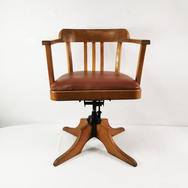 Art Deco Office Chair from Ehapa, Denmark, 1930s For Sale - Image 9 of 16