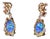 1960s The Stella: Arthur King Ear Pendants Set with Opal and Diamonds and Fancy Colored Diamonds, 2 Pieces For Sale