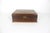 Lovely handmade wood trinket box inlaid with different kinds of exotic wood. The hinged lid opens easily. Good size...