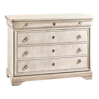Entropy Louis Phillipe Drawer Chest in Bleached Walnut For Sale