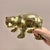 Metal Vintage Solid Brass Bear Statue For Sale - Image 7 of 8