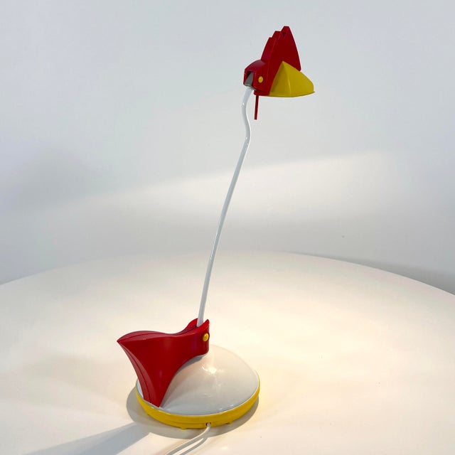 Postmodern Red and Yellow Toucan Table Lamp from Brilliant Leuchten, Germany, 1980s For Sale - Image 6 of 12
