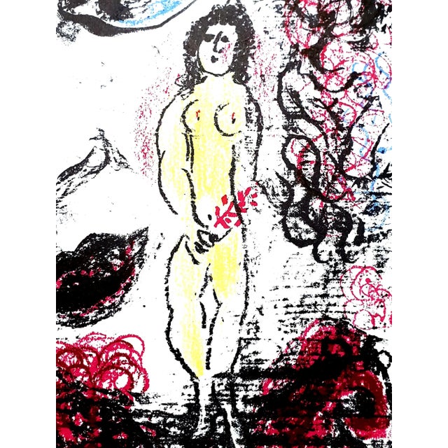 Marc chagall original lithograph 1963 dimensions: 32 x 24 cm reference: chagall lithographe 1957-1962. Volume ii....