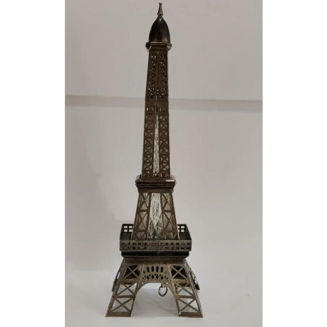 Mid-Century Modern Vintage Musical Eiffel Tower Liquor Decanter For Sale - Image 3 of 12