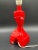 Heifetz Sculptural Mid-Century Porcelain Lamp in the style of Heifetz, Space Age, Red For Sale - Image 4 of 15