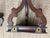 Unique Antique Wall Shelves, Late 19th Century, Wood and Leather For Sale - Image 4 of 7