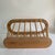 20th Century, Vintage Blonde Wood Magazine Rack, Modern Spindle Style For Sale In Greenville, SC - Image 6 of 9
