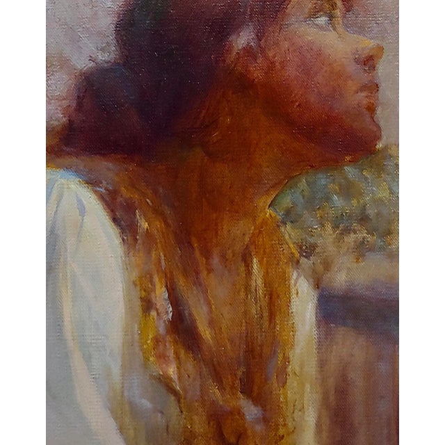 Eanger Irving Couse -Portrait of a Native American Woman-Oil painting Taos impressionist - Oil painting on canvas -Signed...