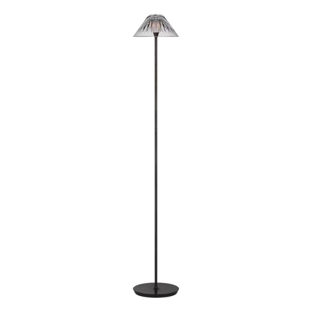 Waterford by Visual Comfort Signature Blaze 55" Floor Lamp in Bronze with Clear Crystal For Sale