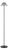Waterford by Visual Comfort Signature Blaze 55" Floor Lamp in Bronze with Clear Crystal For Sale