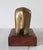 Brass Vintage Brass Elephant on Wood Stand For Sale - Image 8 of 9