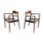 Mid-Century Modern Vintage Danish Model 57 Chairs by Niels Otto Møller, 1960s, Set of 2 For Sale - Image 3 of 11