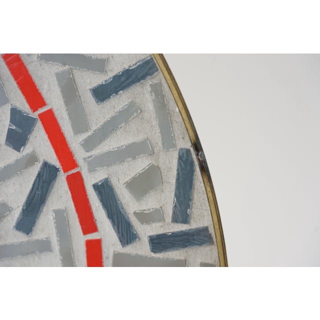 Metal Mid-Century Mosaic Bowl or Wall Plate by R. Zimmermann for Ritter, 1950s For Sale - Image 7 of 12