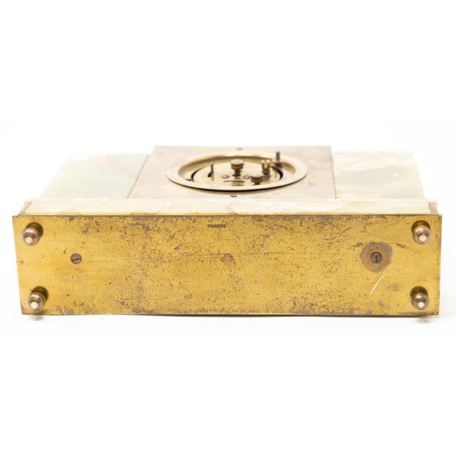 Onyx Vintage Japy Onyx and Cloisonné Alarm Clock For Sale - Image 8 of 10