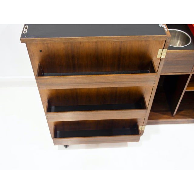 Wooden Free-Standing Dry Bar with Flip-Up Top, 1960s For Sale - Image 12 of 18