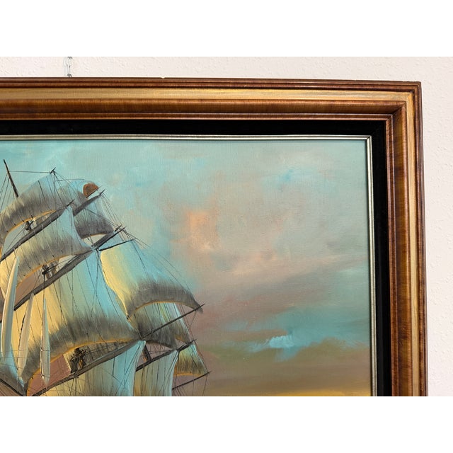 Preston Willis - Original Marine Oil Painting Tall Ship Nautical Seascape For Sale In Jacksonville, FL - Image 6 of 14