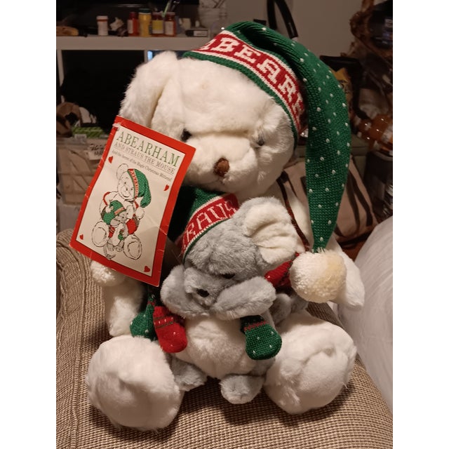 1987 Pristine (Stored) A&s Abearham Christmas Bear and Mouse For Sale In Atlanta - Image 6 of 7