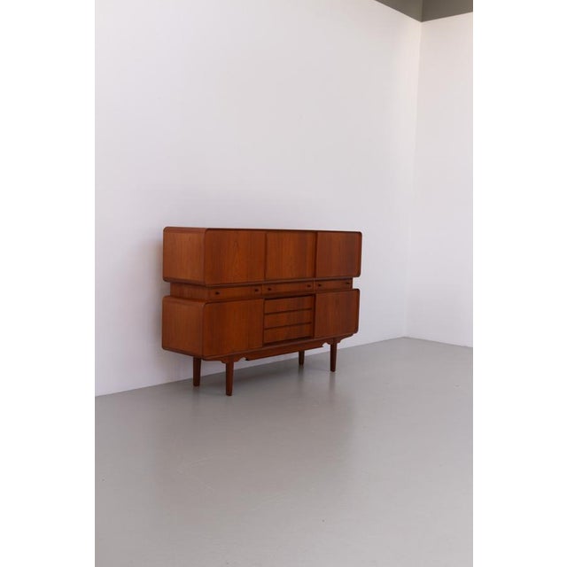 Mid-Century Danish Teak Double Decker Sideboard, 1960s For Sale - Image 11 of 18