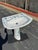 Porcelaine De Paris France Hand-Painted Pedestal Sherle Wagner Sink For Sale - Image 18 of 18